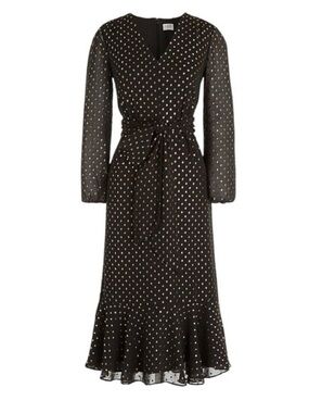 J. Crew Black Dress with Gold Dots